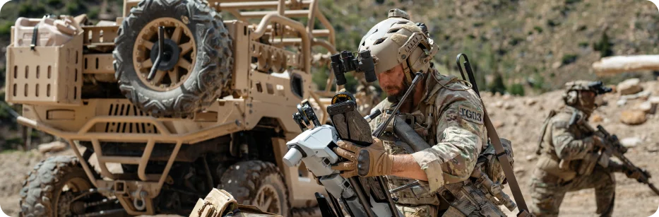 Operators and unmanned systems in a field environment